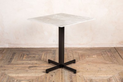 dark marble effect square table